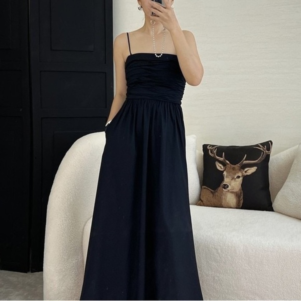 Reformation Lissa Dress Black